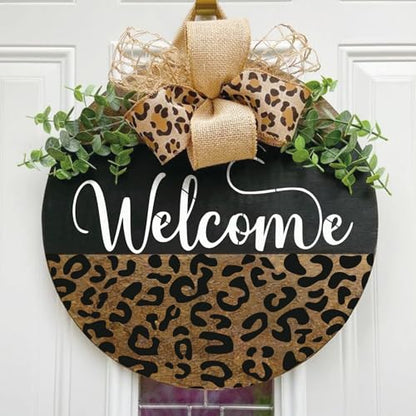 Welcome Stencils for Painting on Wood Doormat Half Round Stencils for Craft