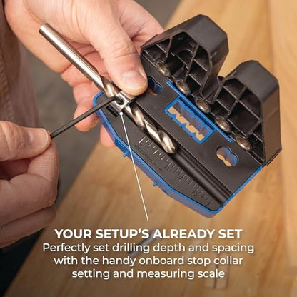 Kreg Dowel Jig Kit, Woodworking Doweling Jig, KHJD345