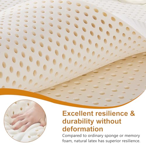 Natural Latex Seat Cushion for Haworth Zody Chair - Ergonomic Office Chair Accessories, Soft and Comfortable Seat Mat （Black）