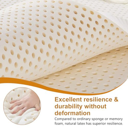 Natural Latex Seat Cushion for Haworth Zody Chair - Ergonomic Office Chair Accessories, Soft and Comfortable Seat Mat （Black）