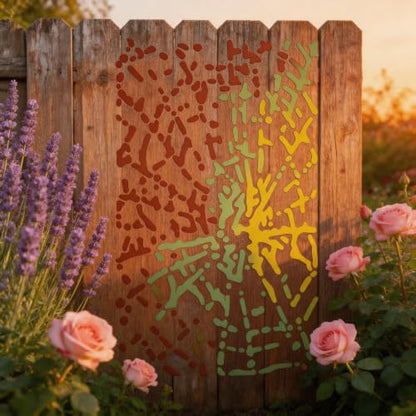 TIAMECH A4 Reusable Abstract Splatter Texture Stencil for Painting - color: Abstract Splatter Texture