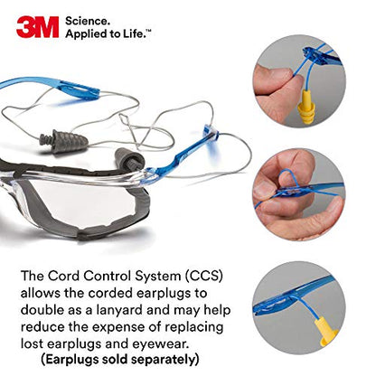 3M Safety Glasses, Virtua CCS, Anti-Fog Clear Lens, Blue Frame, ANSI Z87 - color: Clear Lens, Blue Frame With Foam Gasket, size: 1 Count (Pack of 1)
