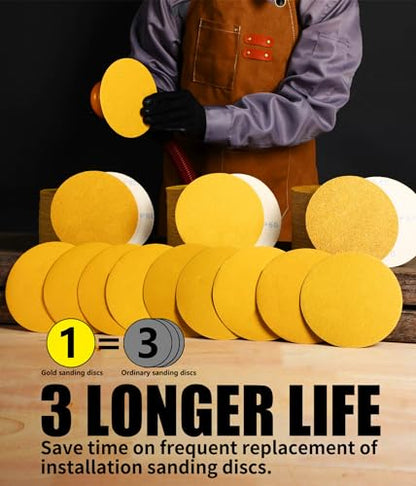 6 Inch Sanding Discs Hook and Loop No Hole, 800 Grit Sandpaper, Da Sandpaper for Automotive and Woodworking, 100 Pack - style: 800 Grit