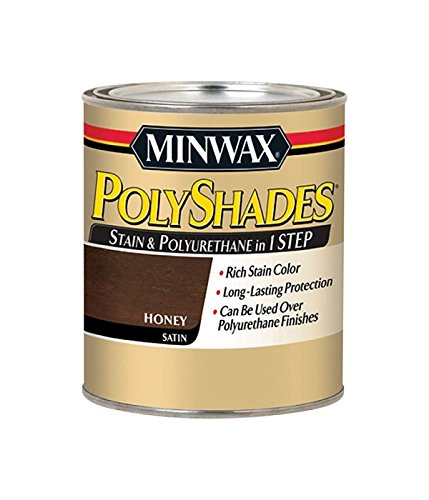 Minwax PolyShades Semi-Transparent Satin Honey Oil-Based Stain 1 qt.