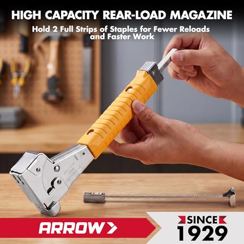 Arrow T50 Heavy-Duty Staple Gun, Manual Stapler - size: (1-Pack)
