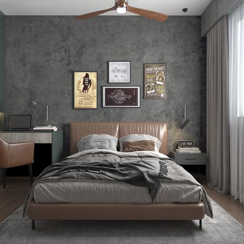 BAYYA Concrete Wallpaper Peel and Stick Wall Paper for Bedrooms Cement Wrap - color: blue/grey, size: 15.8" x 1181"