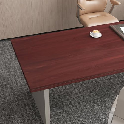 JSEVEM 16"×118" Cherry Wood Wallpaper Peel and Stick Red Brown Wood Grain Contact Paper Waterproof Mahogany Wood Wallpaper Adhesive Vinyl Wrap Furniture Stickers for Kitchen Cabinets Table Countertops - color: Red Brown, size: 16" x 118"