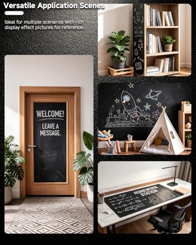Chalkboard Paint Matte Black with Built-in Brush, 6.35 Fl Oz