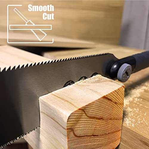 RUITOOL Japanese Hand Saw, 10 Inch Double Edge Ryoba Pull Saw for Flush Cut