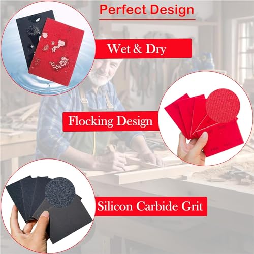 20 PCS 400-3000 Grit Sanding Sponge, 3 x 4 Inch Ultra Fine Soft Foam Sanding Sponge Hand Sanding Block Sandpaper for 1/8" Palm Pneumatic Sheet Sander Work for Automotive Metal Wood Furniture Polishing - style: 20 Pack Assorted