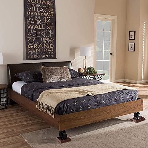 Non Slip Furniture Pads for Hardwood Floors -Yelanon 8Pcs 2” Coasters Cups - color: 8pcs2"square Brown Star