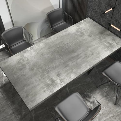 Light Grey Concrete Wallpaper Peel and Stick 3D Gray Faux Cement Textured Contact Paper Self-Adhesive Waterproof Vinyl Matte Modern Industrial Wall Paper for Bedroom Bathroom Kitchen 48"x118" - color: Light Gray, size: 48" x 118"