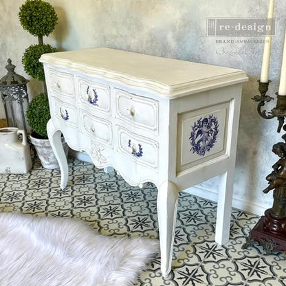 Redesign With Prima Decor Small Transfers – French Bue – 3 sheets, 6″x12″ 655350656683 Rub on Transfers for Furniture home decor furniture transfer furniture Tattoo Wall Stickers 3D Home Wall Decal