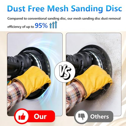 25 Pcs 9 Inch Ceramic Mesh Sanding Disc for Drywall Sander 180 Grit - style: 180Grit