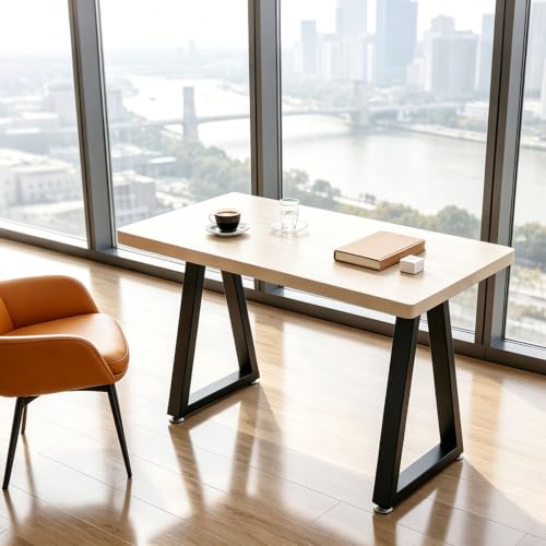 24" Trapezoid Metal End Table Legs Set of 2, Black - color: Trapezoid, size: 24 IN