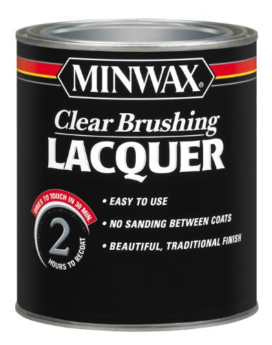 Minwax 155100000 Clear Lacquer, 1 Quart, Satin - size: 32 fl oz, style: Satin