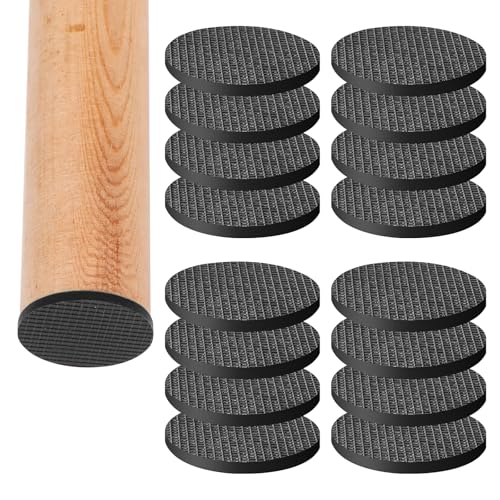 CHUNZEXI 16 Pack 2 Inch Non Slip Furniture Pads, Round Self Adhesive Rubber - size: 2 inch 16 Round