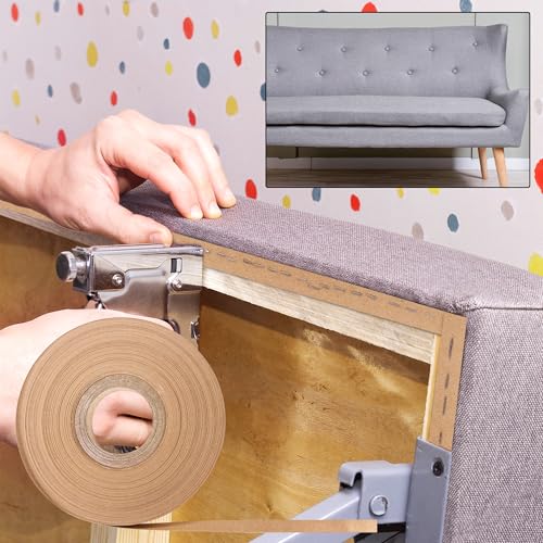 1/2" Upholstery Tack Strip, 72 Yards Longer Upholstery Cardboard Tacking Strip, Hard Upholstery Sofa Making Strips for Furniture Sofa Chair & Couch Edges Repair - size: 72 yard x 1/2 Inch