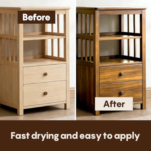 SENVEN Wood Stain, Polyurethane Clear Wood Stain 1000ml/35oz Clear-Stain for Woods, Furniture, Cabinet, Fast Drying Woods-Stain, Protective Wood Finish Wood-Stains, Water Based Wood-Stains Sealer - color: Clear, size: 35 Fl Oz