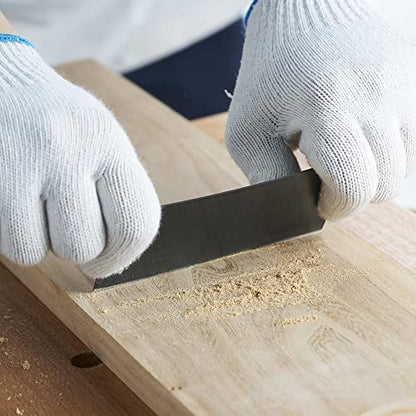 Cabinet Scraper Burnisher with 4 Piece Multi-Shaped Scraper Set 2 Rectangle 1 Curved (Convex and Concave) and 1 Gooseneck Scraper - style: 1 Burnisher+4 Multi-Shaped Scraper