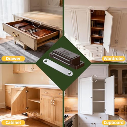 Cabinet Magnet Latch Jiayi Door Magnetic Wardrobe Catch - color: Brown