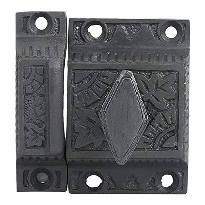 Antique Iron Cabinet Latch, Ideal for Cabinet Closet Kitchen Doors, Antique Cabinet Diamond Latch