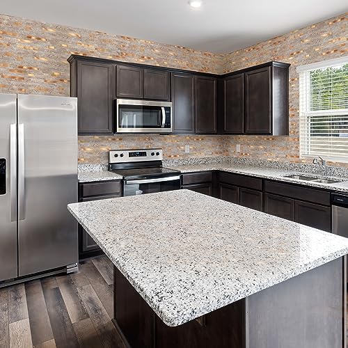 Midcard 10 Sheet Peel and Stick Backsplash Tile, Stick on Tiles for Backsplash Kitchen, Bathroom, Laundry Room, Camper, Fireplace. - color: 20Trapezoidal Dark Beige With Copper