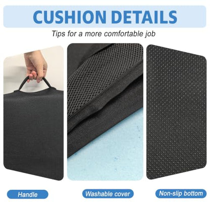 Wedge Hip Cushion Post Surgery for Long Sitting, Memory Foam Hip Replacement Recovery with Adjustable Strap Anti-Slip, Chair Cushion for Office Home Car Wheelchair