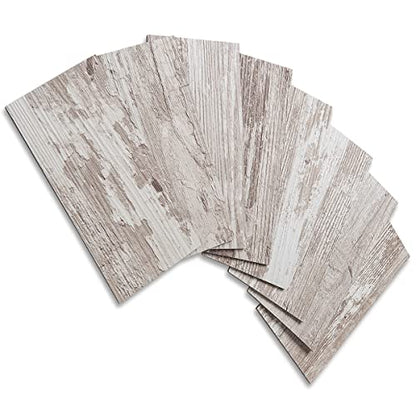 AULIGET 100 Piece Peel and Stick Backsplash PVC Tile, 3 Inch x 6 Inch Brown Birch Stick on Wall Tiles for Backsplash Kitchen, Bathroom, Laundry Room, Camper, Fireplace - color: Brown Birch