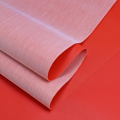 Marine Vinyl Fabric Waterproof Leather Material 55"×36" Red - color: Red, size: 36"×54"