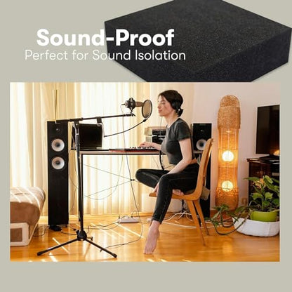 FoamTouch 4" Thick x 24" Wide x 84" Long Charcoal High Density Foam, Ideal for Foam Padding, Seat Replacement, Chair Cushion Replacement, Wheelchair Seat Cushion and More - size: 4" x 24" x 84"
