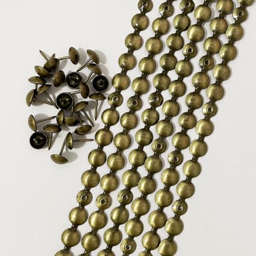 5Meters Upholstery Tacks Strips/Decorative Nail Strings (11mm Brass) - color: 11mm Brass