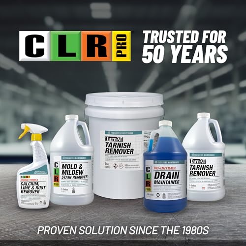 CLR PRO Heavy Duty Mold and Mildew Stain Remover, 1 Gallon Bottle