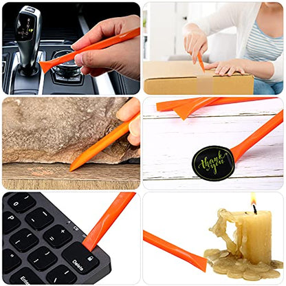 Honoson 9 Pcs Cleaning Scraper Tool, Scratch Free for Auto Detailing,None - color: Orange