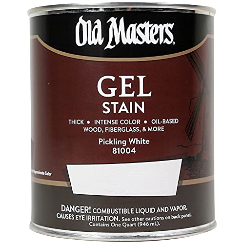 12-Pack of 1 qt Old Masters 81004 Old Masters Pickling White Oil-Based Gel Stain