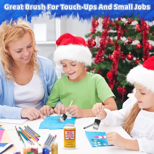 Foam Paint Brushes, 1.6 Inch, 8 Count, Sponge Paint Brush, Foam Brushes for Painting & Staining, Craft & Art Paint Sponges - size: 1.6 inches