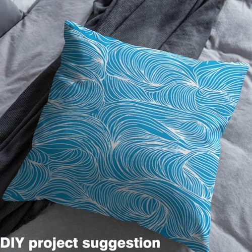 Feelyou Ocean Waves Fabric by The Yard Soft 10 Yards - color: Multi 02, size: 10 Yards