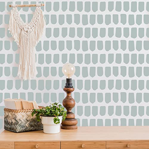 6 Pcs 14" Large Reusable Scandinavian Boho Geometric Wall Stencils