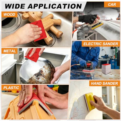 27 PCS 3x4 Inch Sanding Sponge, 120 Grit Sandpaper Pads Sanding Blocks Set - color: 120 Grit
