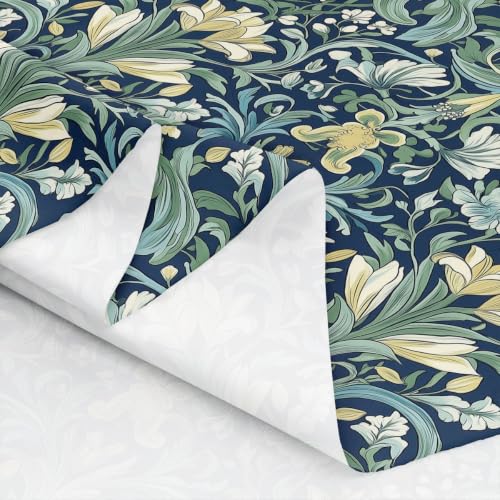 Girls Garden Black Green Flowers Floral Fabric by The Yard 10 Yards - color: Black Green, size: 10 Yards