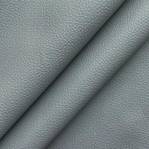 Gray Soft Faux Leather Fabric 0.5mm Pleather Marine Vinyl Fabric for Home Furniture Upholstery Sofa, Car Seat, Sewing Crafts, DIY Handicrafts, 100x160cm - color: Gray