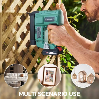 DOTOOL 20V Cordless Brad Nailer Kit, 2 in 1 Electric Nail Gun with 1000pcs 18 GA Nails, Nail Gun Battery Powered for Home Improvement & Woodworking