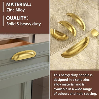 12 Pack Brushed Gold zinc Alloy Solid Cabinet Knobs,Single Hole Drawer Square knob Handles for Cabinets and Dresser Drawers Rustic 877 - color: Brushed Gold, size: 12 Pack
