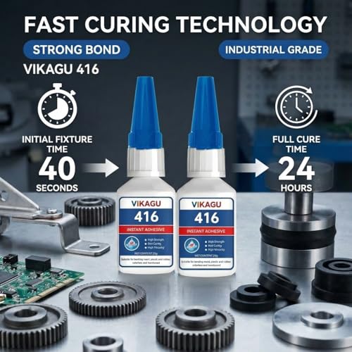 416 Super Bonder Instant Adhesive Clear for High Temp & Vibration 20g Suitable for Metal Plastic and Rubber 2 Pack - size: 416, style: 2 Pack