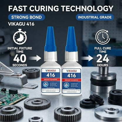 416 Super Bonder Instant Adhesive Clear for High Temp & Vibration 20g Suitable for Metal Plastic and Rubber 2 Pack - size: 416, style: 2 Pack