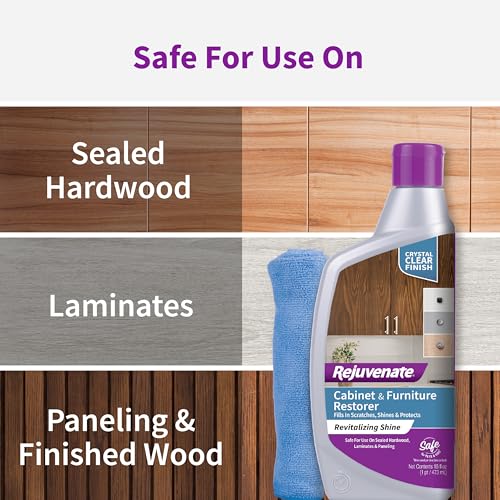 Rejuvenate Cabinet & Furniture Restorer 16 Oz, Crystal Clear Finish