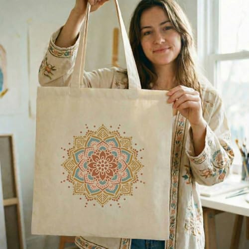 16 Pcs Mandala Stencils for Painting, Floral Geometry for Canvas 6 Inch - color: Mandala