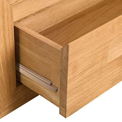 Maitys 4 Pcs Wooden Drawer Slide, 15.8 Inch Wood Bottom Mount Guide Track - size: 15.8 Inch
