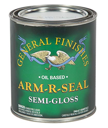 General Finishes Arm-R-Seal Oil Based Topcoat, 1 Quart, Semi-Gloss - color: Semi-Gloss, size: 1 Quart