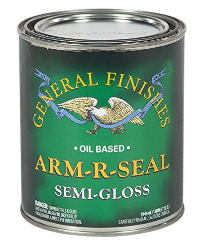 General Finishes Arm-R-Seal Oil Based Topcoat, 1 Quart, Semi-Gloss - color: Semi-Gloss, size: 1 Quart